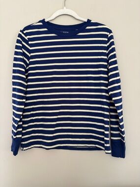 J. Crew Long Sleeve Striped Pima Cotton T-Shirt Small